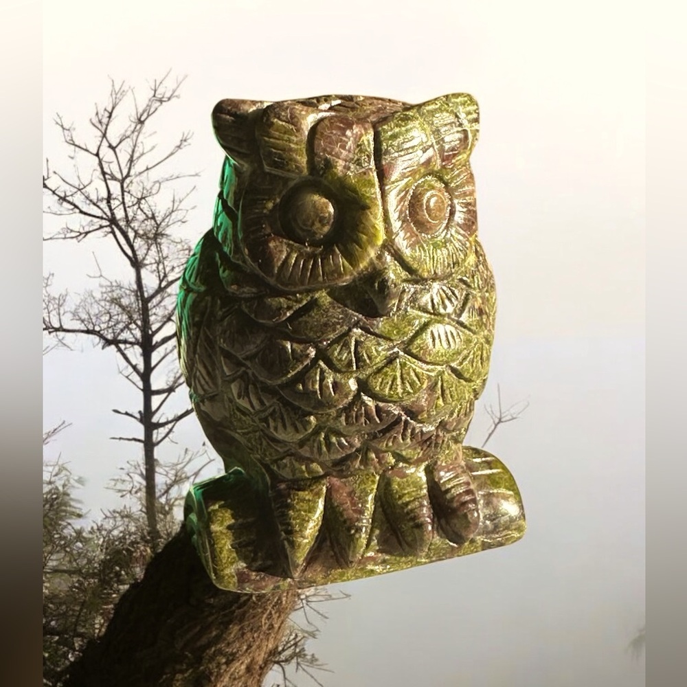Dragon Bloodstone Owl